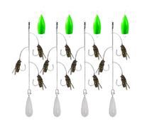 Artificial Fly Baits, Imitation Fishing Lines Multi Hook - Launch Accessories Included Equipment for Streams Lakes Rivers Perch Pike Trout