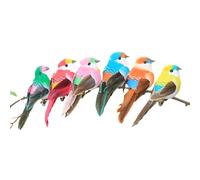 Artificial Foam Birds | Small Feather Birds For Craft - Colorful Simulation Decorative Birds Crafts, Small Feather Birds