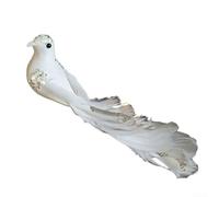 Artificial Foam Doves with Foot Base for Wedding and Home Decor, for Adding an Elegant Touch to Garden, Party, and Photography Environments (white)