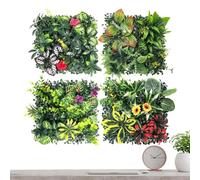 Artificial Foliage Panels - Privacy Screen Decor, Wall Covering with Dense Leaves, Green Backdrop with Modular Design, Home Decor Versatile Setup, Event Display for Indoor Outdoor