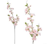 Artificial for cherry Blossom Bouquet 37.4in Silk Flowers Artificial(Light Pink)