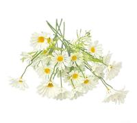 Artificial for daisy Flowers 6 Bundles UV Resistant Silk Artificial