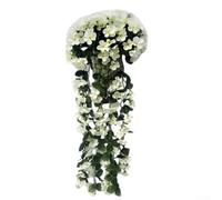 Artificial for violet Flower Vine 85cm Silk Hanging Decor Artificial(F)