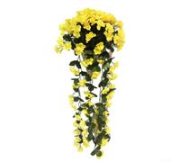 Artificial for violet Flower Vine 85cm Silk Hanging Decor Artificial(H)