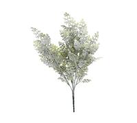 Artificial Frosted Fern Leaf Bush H50 Cm