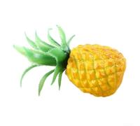 Artificial Fruit Decor for Living Room Kitchen Hotel Tabletop Display Made of PVC Simulated Fruit Model Non-Edible Accent (small pineapple)