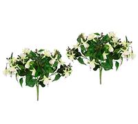 Artificial Fuchsia Bush Ornamental Plant Fuchsia Bush Artificial Plant Indoor Plant Flowers Artificial Flowers Silk Flowers Artificial Decoration Fake Double Petals Potted Plant Hybrid Hort Flores