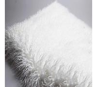 Artificial Fur Shaggy Curly Fabric Alpaca Hair Mongolian Hair for DIY Craft Supplies Hobby Clothing Decorative Seat Cushion Sofa Prop Backdrop 170x50cm(White)