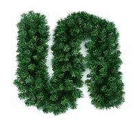 Artificial Garland - 1/2 2.7m Green Garland,Artificial Pine Garlands Decor for Home Mantle Stair Fireplaces Railing Indoor Wedding Ornament Decoration