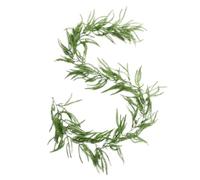 Artificial Garland - Soft Texture Rattan Garland - Green Christmas Decoration | Realistic Needle Design In Porch Mantle Table