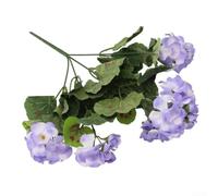 Artificial Geranium Flowers 36cm Silk Realistic Red Pink(Light purple)