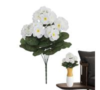Artificial Geranium Outdoor, Realistic Fake Plants, 14.17x7.87 inches Multi Purpose Centerpieces, Decorative Floral Accessory, for Bedroom Dining Room Living Room Wedding Party Home Decoration