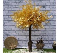Artificial Golden Banyan Wish Tree - Chinese Money for New Year, Symbol of Wealth Prosperity & Good Luck, Festive Home Office Decor(1.8 * 1.5m)
