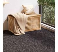 Artificial Grass 2x1m Black PP/PE Weatherproof PetFriendly Outdoor Turf 4cm Pile