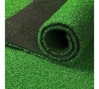 Artificial Grass Carpet - 4x4m Realistic Synthetic Lawn for Garden, Patio, and Balcony with 1-Inch Pile Height
