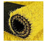 Artificial Grass Carpet for Garden, High-Density Realistic Turf for Pets & Dogs, Yellow Outdoor Mat, Synthetic Lawn for Home Decoration & Landscaping