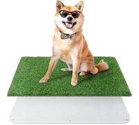 Artificial Grass for Dogs with Reusable Puppy Pad, 62x99cm Dog Toilet Grass Mat Potty Training Grass Pads for Dogs Washable Puppy Grass Reusable Puppy Pads Dog Grass Pee Pad