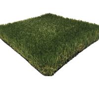 Artificial Grass Lido Plus 4m x 1m Cut Length, 30mm Pile Height, Green/Brown PE Monofilament + PP Curled