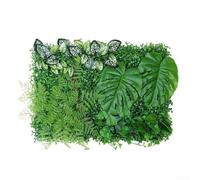 Artificial Grass Panel 40x60cm Simulated Lawn Plastic Turf Mat Green Fake Plant Wall Decor for Home Garden Hotel Cafe Party Wedding(1)