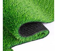Artificial Grass Roll - Weatherproof Turf Mat for Balcony Patio Garden - Lush Green Synthetic Lawn Carpet (1x7m / 3.28x22.96ft)