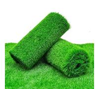 Artificial Grass Rug 3.3x6.6 Feet Reusable Turf with Drainage Holes 4cm Thick Ideal for Indoor/Outdoor Use Faux Lawn Mat for Patio Garden Balcony