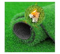 Artificial Grass Rug Outdoor Indoor，2cm Pile Height Customized Sizes Realistic Synthetic Fake Grass，Turf Carpet For Patio Landscape Backyard，with Drain Holes(0.5 * 1m(1.6