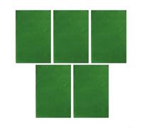 Artificial Grass Set of 5 Lawn Ornament Accessories for Fairy House Garden and Outdoor Scenes