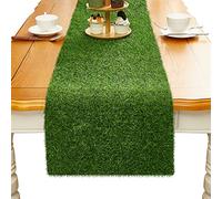 Artificial Grass Table Runner Rug, Easter Faux Grass Table Runner for Golf Themed Party Wedding Garden Home Decor(14 x 48 Inch)