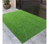 Artificial Grass Turf Mat for Indoor & Outdoor Use - 100x120cm Synthetic Ln Rug 0.7/2cm Pile Height Ideal for Garden & Backyard Det & Realistic Green Carpet