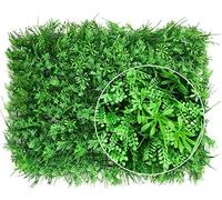 Artificial Grass Wall Panels, Artificial Greenery Boxwood 12PCS, Privacy Fence Screen Faux Plant, UV Protected Faux Greenery Mats, for Outdoor Indoor Use As Wall Backdrop, Garden, Backyard,