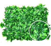 Artificial Grass Wall Panels, Artificial Hedge Plant Panels 12PCS, Privacy Screen Hedge,Greenery Ivy Privacy Fence Screening, Use for UV Protection Indoor Outdoor, Fence Privacy Screen, Gree