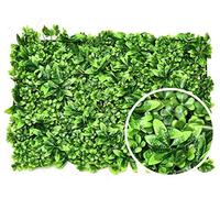 Artificial Grass Wall Panels, Artificial Hedge Plant Panels 8PCS, Privacy Screen Hedge,Greenery Ivy Privacy Fence Screening, Use for UV Protection Indoor Outdoor, Fence Privacy Screen, Green
