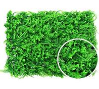 Artificial Grass Wall Panels, Artificial Hedge Plant Panels 8PCS, Privacy Screen Hedge,Greenery Ivy Privacy Fence Screening, Use for UV Protection Indoor Outdoor, Fence Privacy Screen, Green