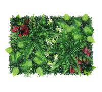 Artificial Grass Wall Panels,Greenery Wall Backdrop Green Leaf Hedge Panel Grass Backdrop for Home Decor Indoor Greenery Fence Privacy Screen(I)