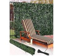Artificial Green Garden Roll - Privacy Fence Panels with Leaves for Outdoor Decor, 1 x 2 M, UV Resistant, Easy Installation, Perfect for Backyard and Patio Use