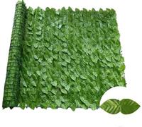 Artificial Green Ivy Fence Panel for Home Garden Balcony Decoration, 50x100CM Privacy Hedge Screen, Realistic Fake Plant Leaf, Outdoor Landscaping Decor