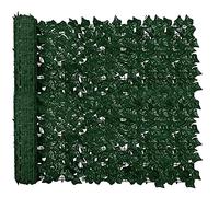 Artificial Green Leaf Garden Trellis Screen - Outdoor Indoor Decorative Fence Panel, Privacy Hedge for Balcony & Wall, Lush Faux Plant Wall Decor, 4x3 Feet