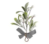 Artificial Green Mistletoe - Handmade Mistletoe Bunch for Holiday | Christmas Decoration for Porch Fireplace Doorway Yard Wreaths Doorknobs Garden Use