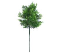 Artificial Green Pine Branches Faux Cypress Tree Leaf Pine Needle Leaves Branch Twigs Stem for Garland Wreath Xmas Wedding Home Party Decor