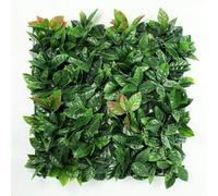 Artificial Green Topiary Boxwood Willow Screen Wall Hedge for Outdoors/Indoors Designs 50 x 50cm Patio 20"x20" Fence Hedge Panel, Decorative Privacy Screen Greenery Faux Plant Tree Wall (Green Leaf)