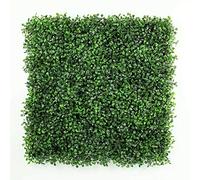 Artificial Green Topiary Boxwood Willow Screen Wall Hedge For Outdoors/Indoors Designs 50 x 50cm Patio 20"x20" Fence Hedge Panel, Decorative Privacy Screen Greenery Faux Plant Tree Wall (Dark Green)