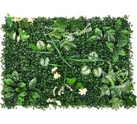 Artificial Green Wall Panels 12PCS Faux Hedge Decor Privacy Fence Screen Lush Grass Backdrop Perfect for Home Decor Garden and Event Decoration