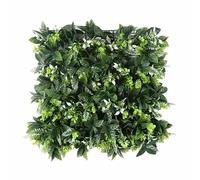 Artificial Green Wall Panels - 4 Pack 50x50 cm Plastic Grass Mats for Outdoor Decor, Wedding Backdrop, Floral Wall Art, Indoor Gardening, Landscape Design