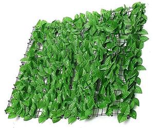 Artificial Greenery Fence for Balcony & Garden Realistic Faux Leaf Privacy Screen Outdoor Decorative Plant Wall Ideal for Terrace Courtyard and Home Décor.