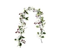 Artificial Greenery Garland - 180cm Red Berry Branches For Holiday Decor | Artificial Greenery Garland, 180cm Red Berry Branches, Faux Plant Flower Ornament For Indoor Outdoor Winter Holiday, Window