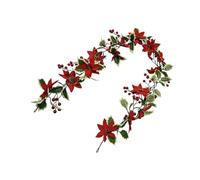 Artificial Greenery Garland - 180cm Red Berry Branches For Holiday Decor | Artificial Greenery Garland, 180cm Red Berry Branches, Faux Plant Flower Ornament For Indoor Outdoor Winter Holiday, Window