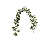 Artificial Greenery Garland - 180cm Red Berry Branches For Holiday Decor | Artificial Greenery Garland, 180cm Red Berry Branches, Faux Plant Flower Ornament For Indoor Outdoor Winter Holiday, Window