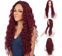 Artificial Hair Long Wavy Wig Synthetic High-Quality Hair or Party Cosplay Women Girls Daily Use Wigs Fluffy Pastel Fashion Natural Soft Comfortable