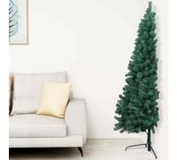 vidaXL Artificial Half Christmas Tree with Stand Green 150 cm PVC Xmas Tree