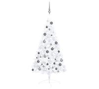 Artificial Half Christmas Tree with LEDs&Ball Multi Colours Multi Sizes vidaXL